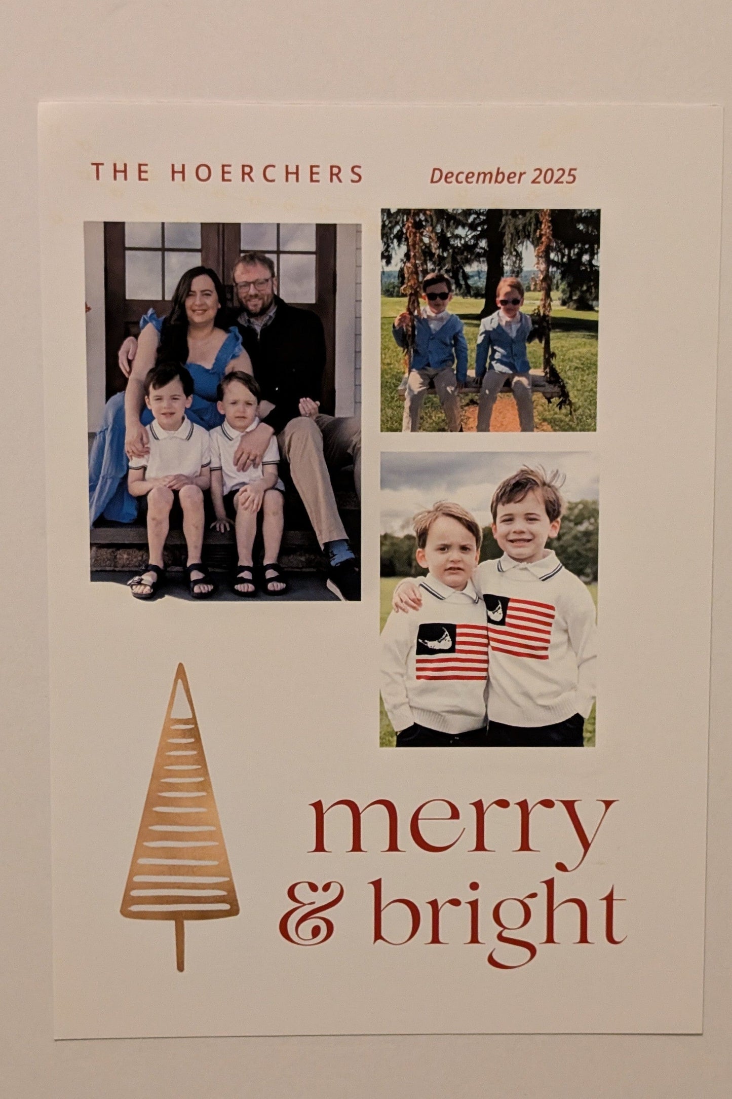 "Merry & Bright" Personal Christmas Postcards