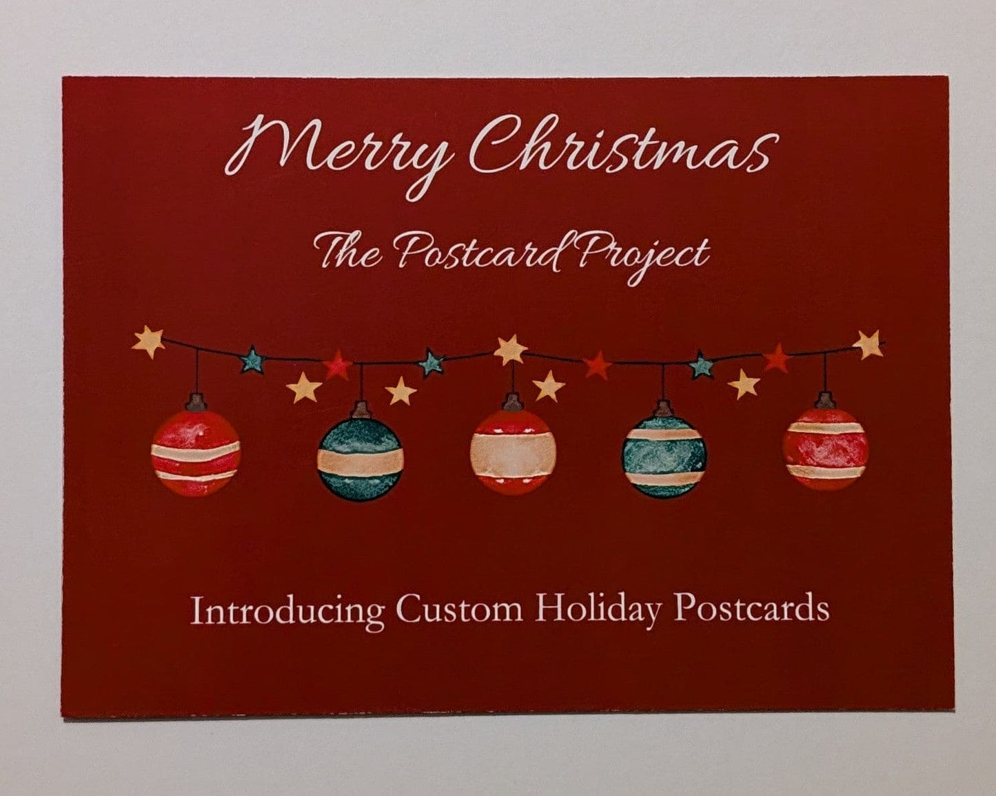 "Merry & Bright" Personal Christmas Postcards