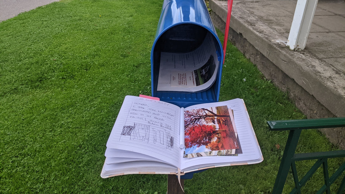 Postcard Post #16 - 2024 A Year in Review: The Hoopes Park Little Free Postcard Mailbox