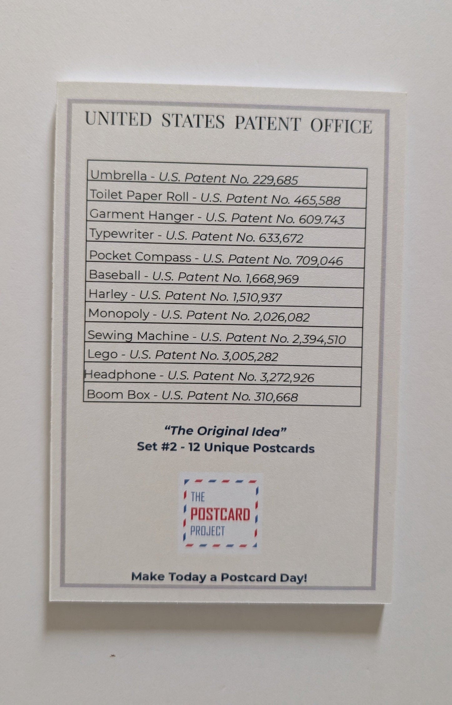 United States Patent Office "An Original Idea"  Series #2