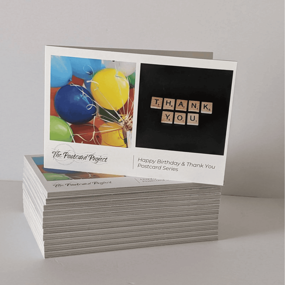 Happy Birthday & Thank You - 12 Postcards