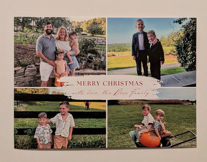 "Merry & Bright" Personal Christmas Postcards