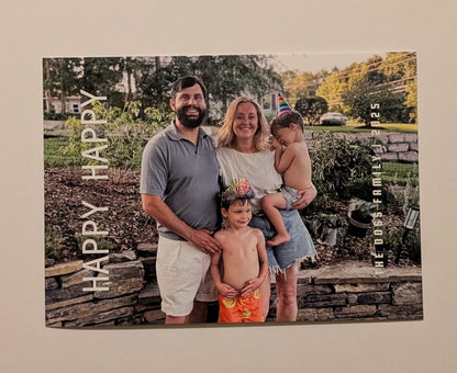 "Merry & Bright" Personal Christmas Postcards