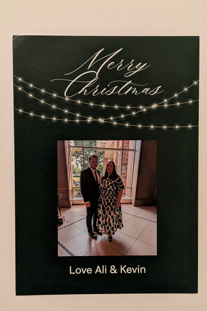 "Merry & Bright" Personal Christmas Postcards