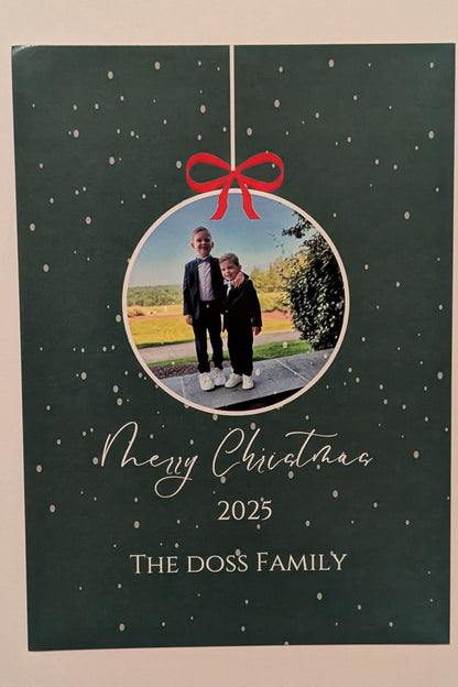 "Merry & Bright" Personal Christmas Postcards