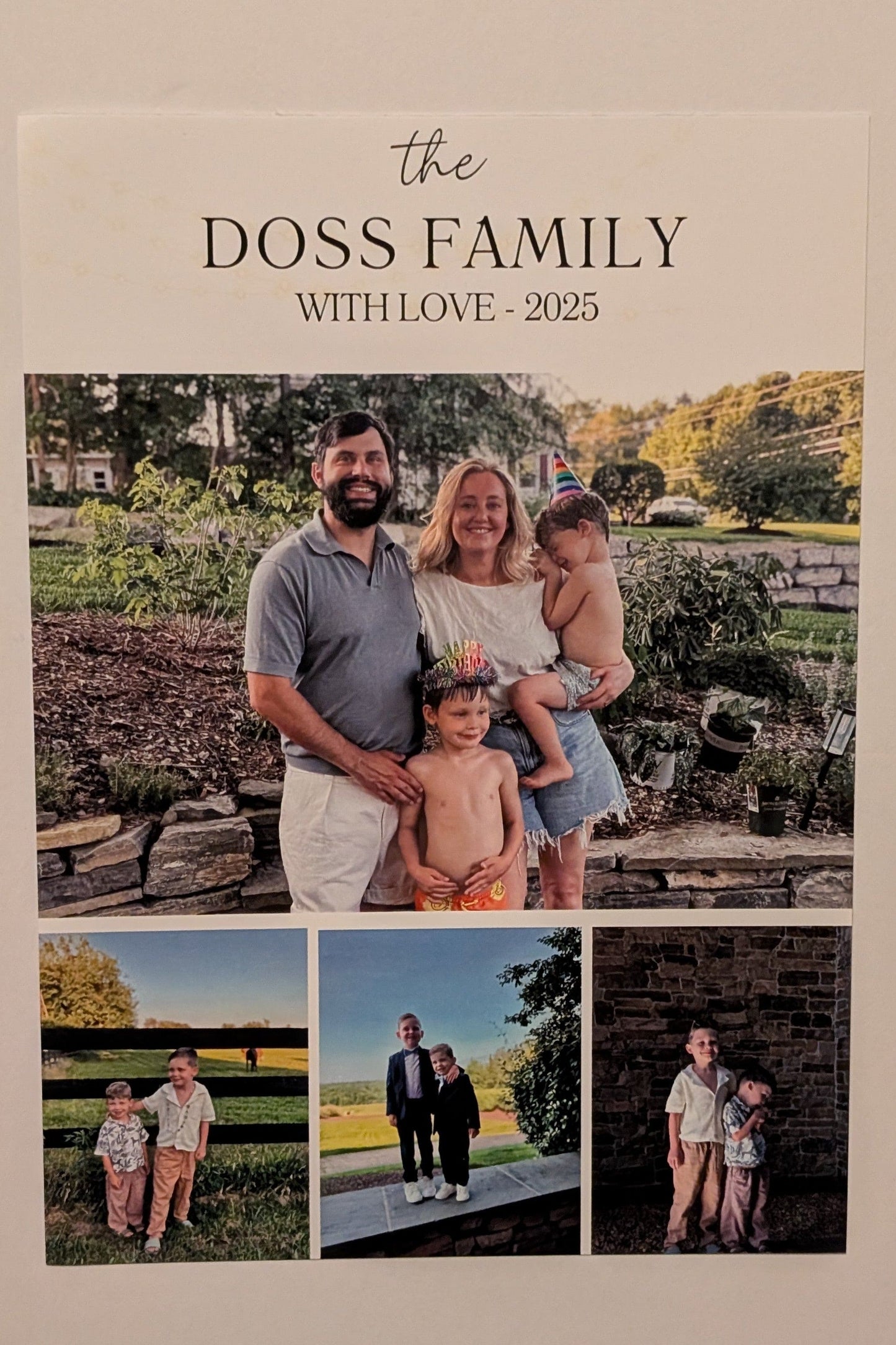 "Merry & Bright" Personal Christmas Postcards