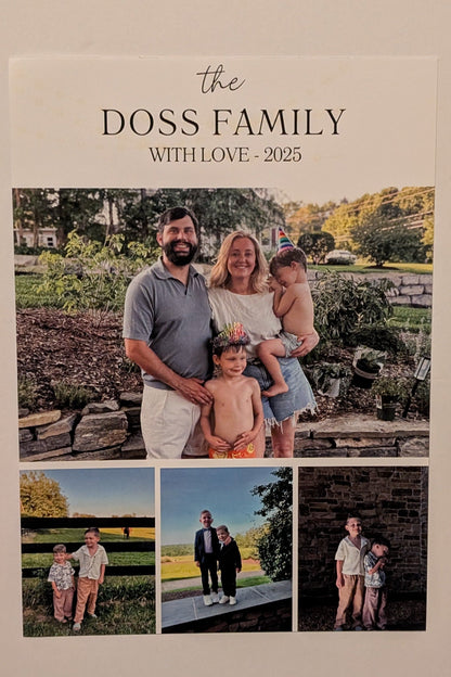 "Merry & Bright" Personal Christmas Postcards