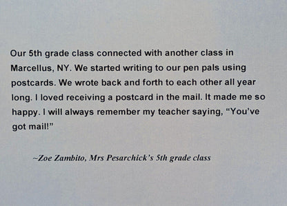 2025-2026 Herman Ave School 5th Grade Pen Pal Project Series